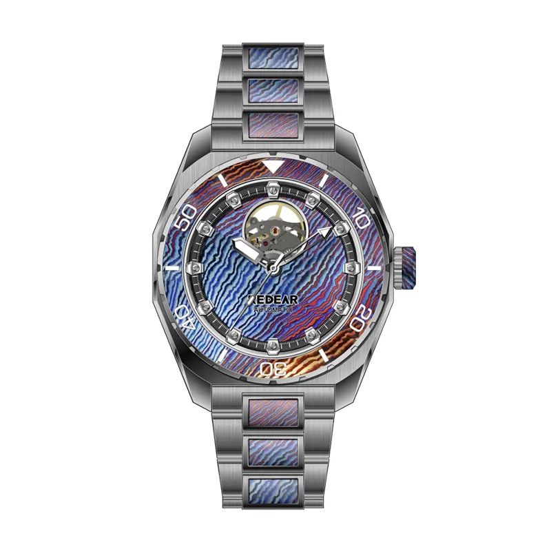 Luxury Swiss Mechanical Watch With G5 Titanium Case And Strap