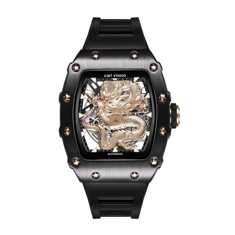 Hollow Super Luminous Bold Silicone Strap Watch