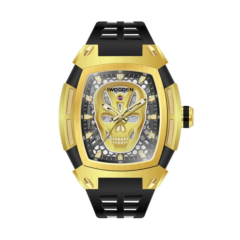 Personalized Stainless Steel Hollow Dial Super Luminous Mechanical Wrist Watch