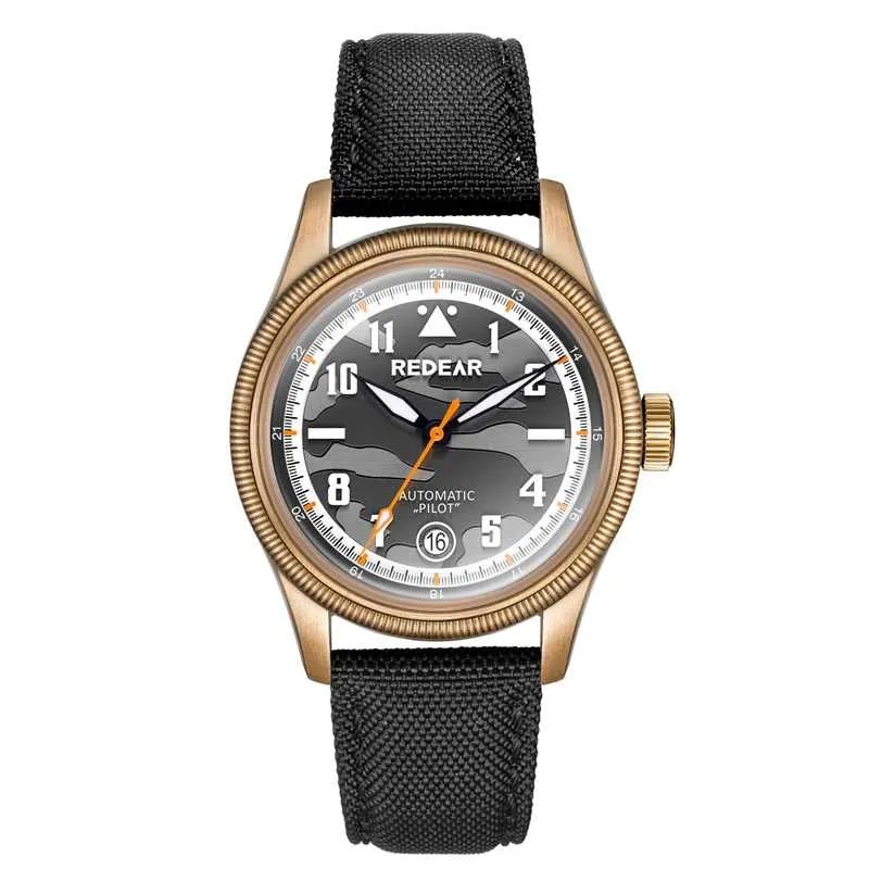 Custom Bronze Automatic Pilot Watch with Miyota 8215 Movement