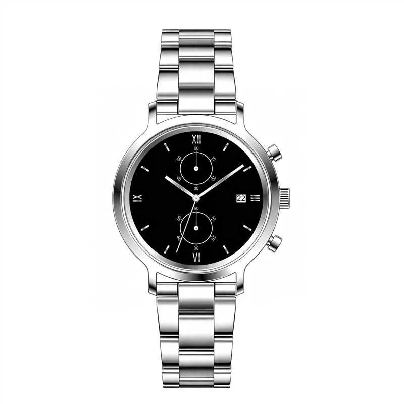 Flat Sapphire Glass Stainless Steel Men's Watch