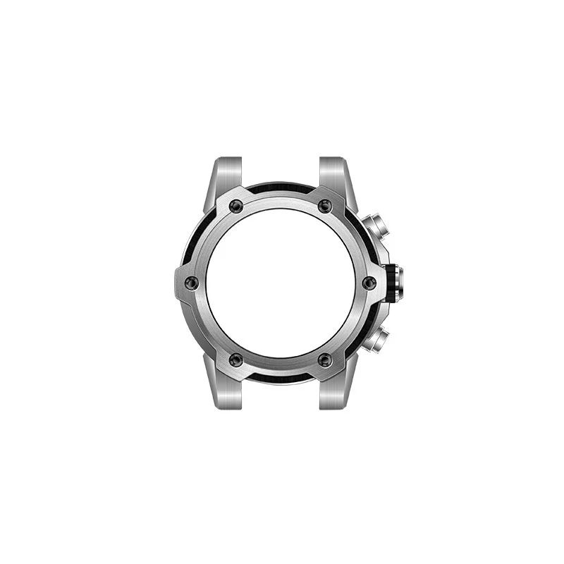 Steel Interlaced with Wood Watch Case