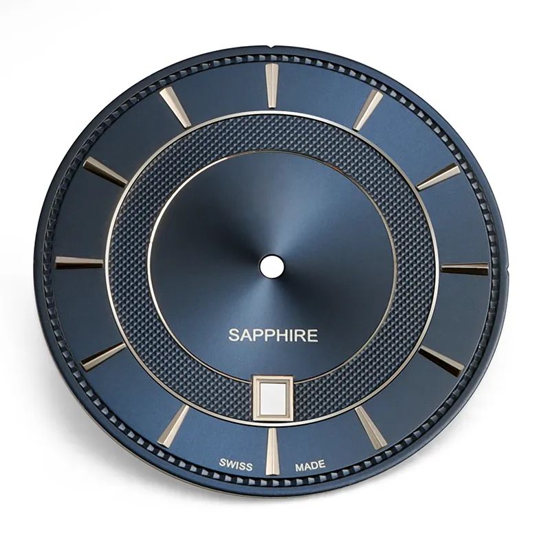 Embossed Sunburst with Solid Index Dial